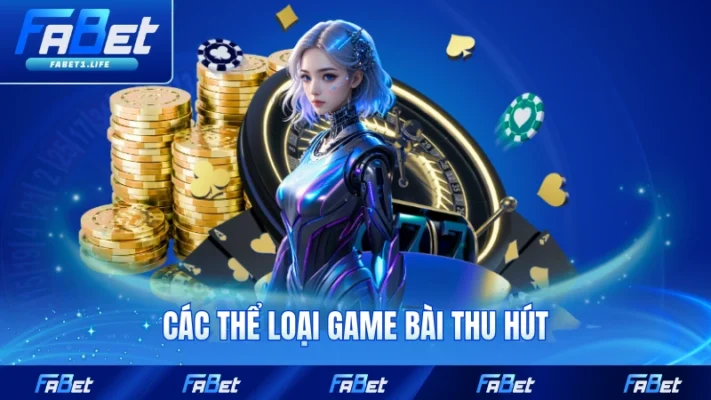 Các thể loại game bài thu hút tại FABET